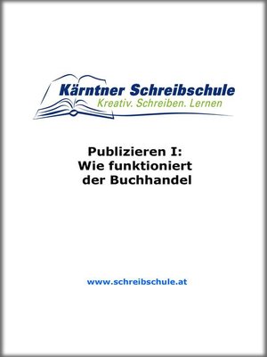 cover image of Publizieren I